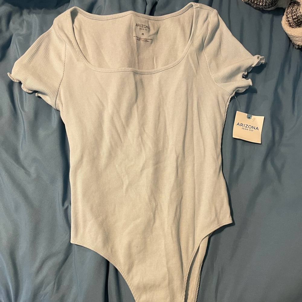 arizona jean co arctic blue bodysuit, size medium
